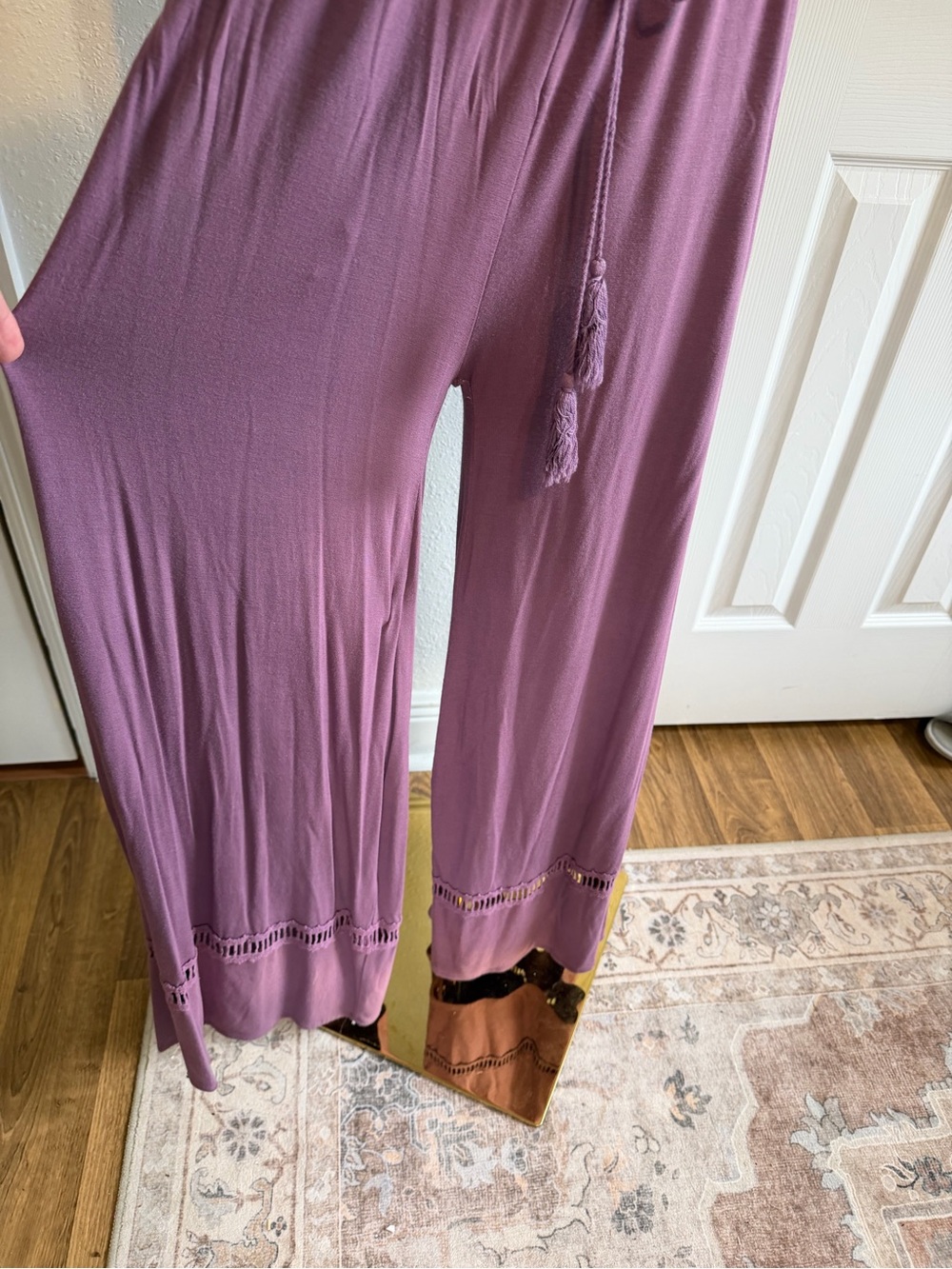 Listicle Jumpsuit Small Romantic Boho Cottagecore Ralph Lauren Vibe Wide Leg - Picture 4 of 13